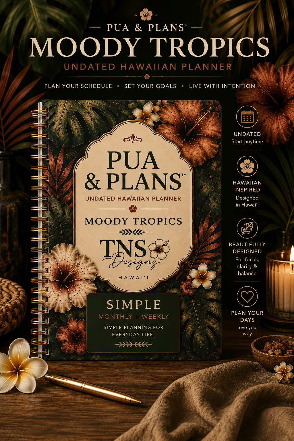 Pua & Plans™ | Moody Tropics