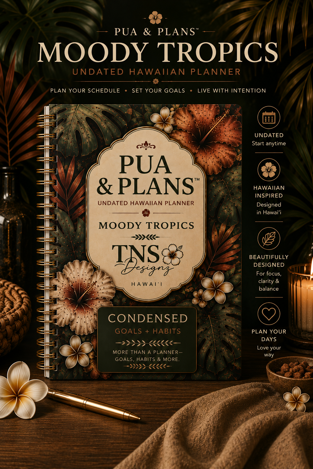 Pua & Plans™ | Moody Tropics