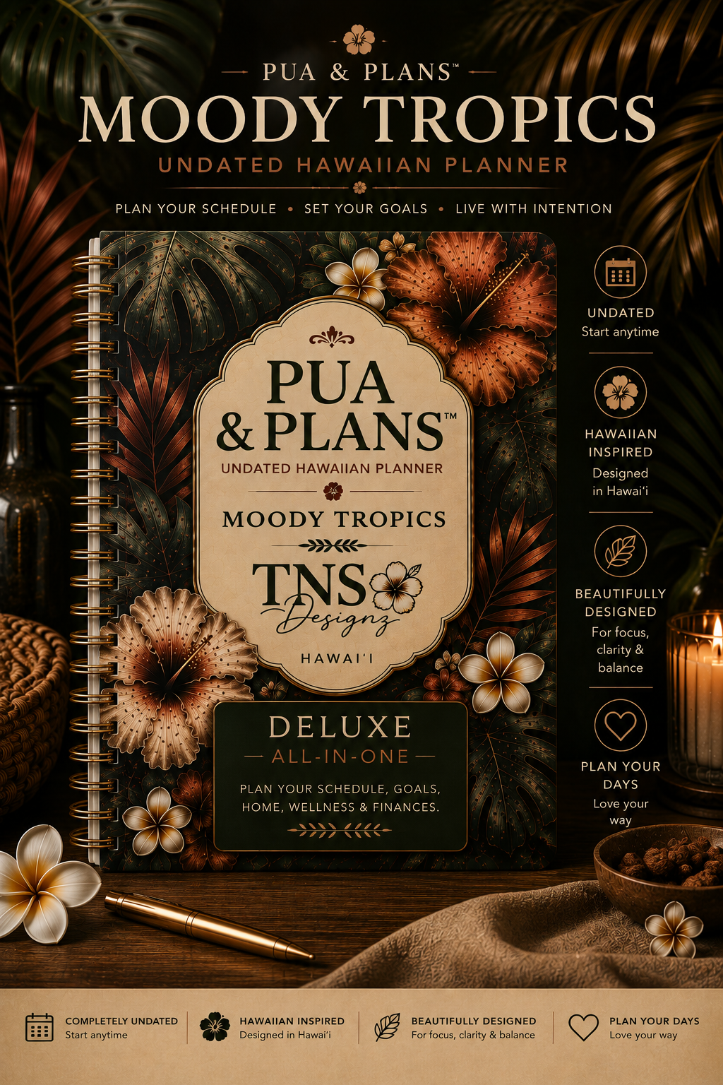 Pua & Plans™ | Moody Tropics
