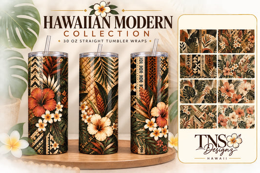 Hawaiian Modern Collection Tumbler Wraps