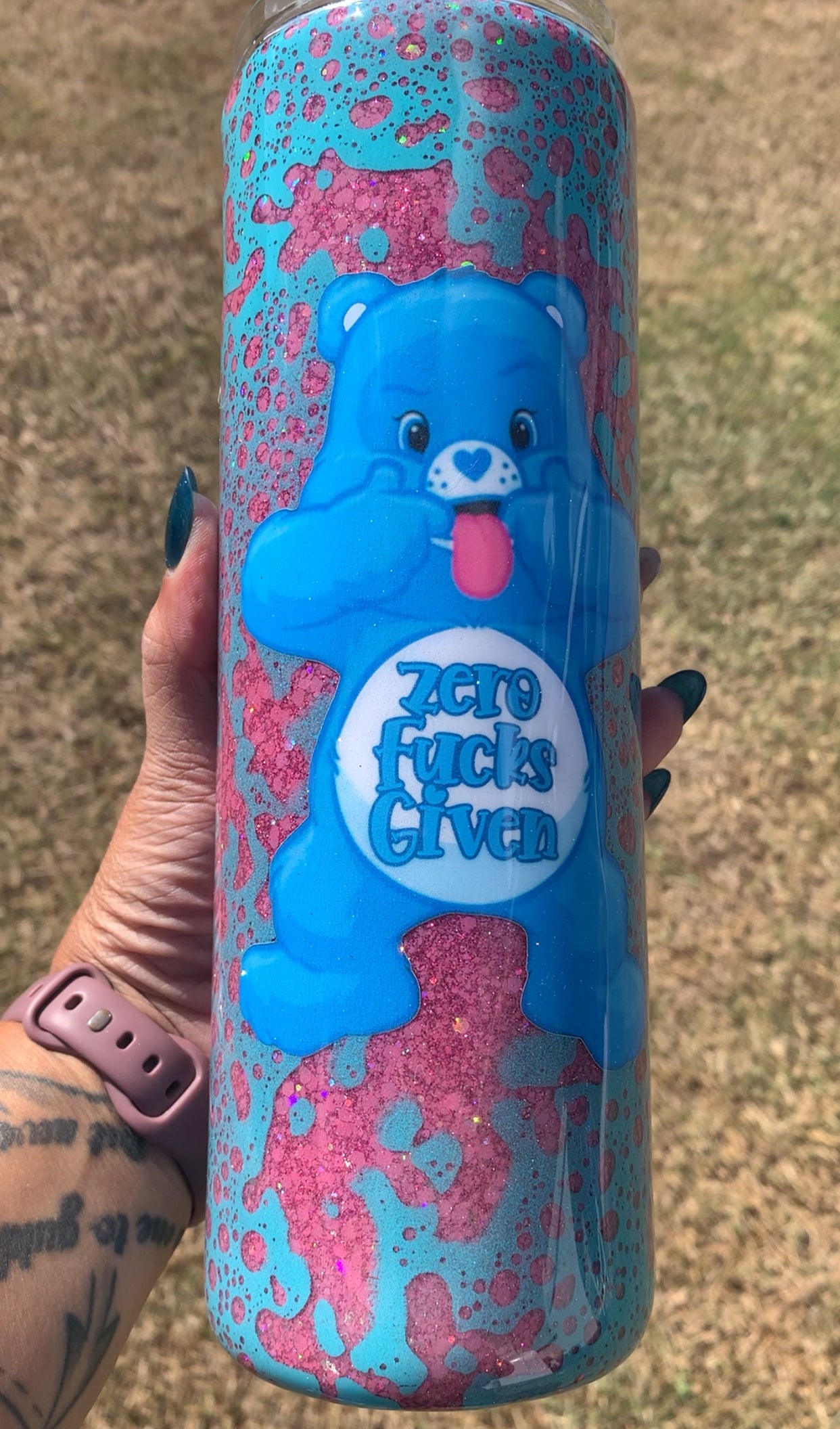 ZERO F*CKS GIVEN BLUE BEAR