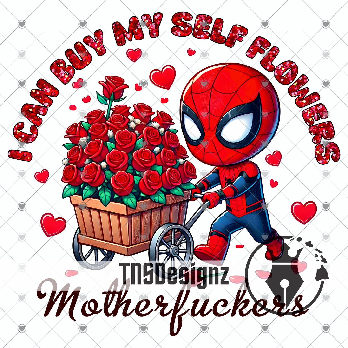 I can buy myself flowers Spiderman