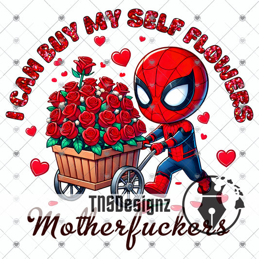 I can buy myself flowers Spiderman