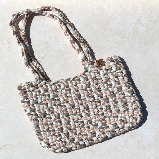 Crochet Tote Bag - Coffee Time
