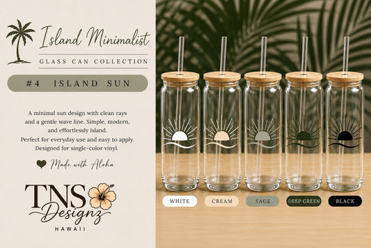 Island Sun Glass Can | Island Minimalist Collection