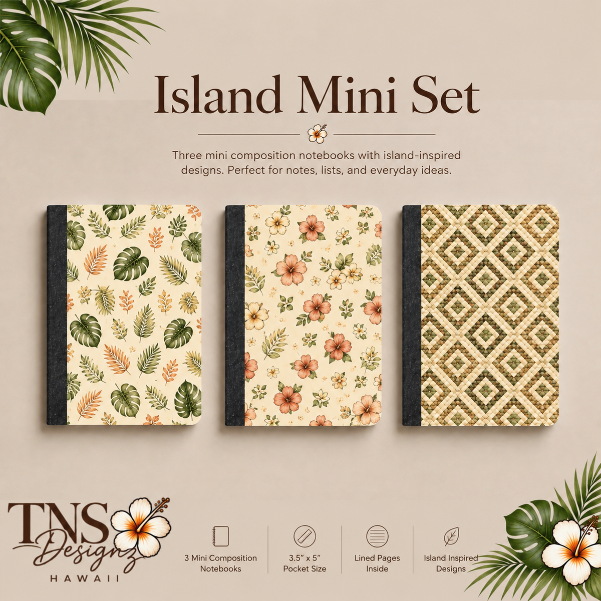 Island Mini Composition Notebooks