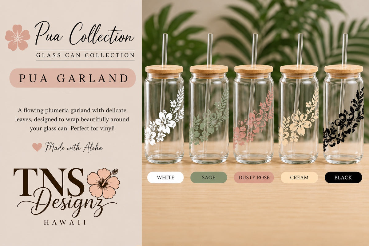 Pua Garland Glass Can | Pua Collection