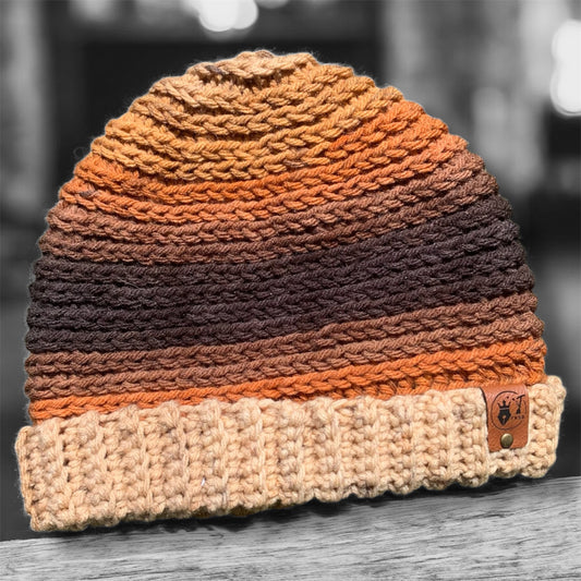 Brimmed Crochet Beanie