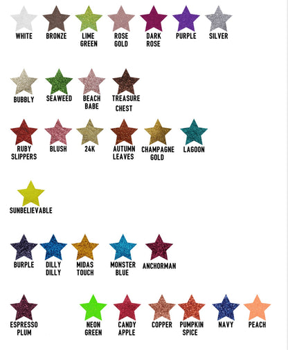 Personalized Glitter Ornaments