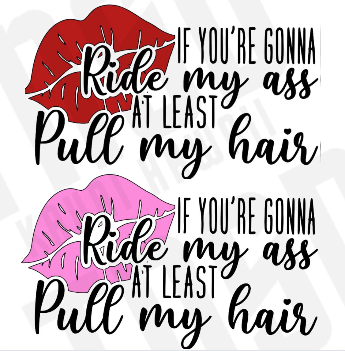 Pull My Hair Decal