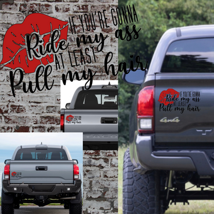 Pull My Hair Decal